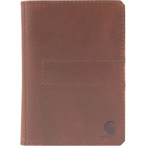 Carhartt Men’s Craftsman Leather Wallets, Available in Multiple Styles and Colors, Brown (Front Pocket)(Brown (Notebook))