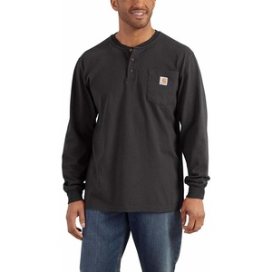 Carhartt Men’s Dearborn Loose LS Henley T-Shirt(Black)