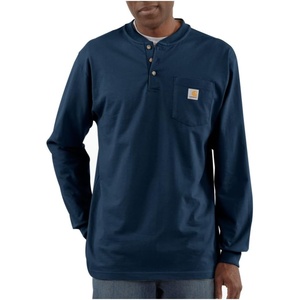 Carhartt Men’s Dearborn Loose LS Henley T-Shirt(Navy)