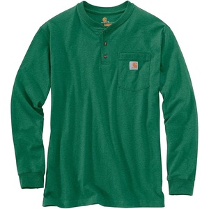 Carhartt Men’s Dearborn Loose LS Henley T-Shirt(North Woods Heather)