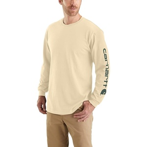 Carhartt Men’s Dearborn Loose Long-Sleeve Logo T-Shirt Closeout(Oat Milk)