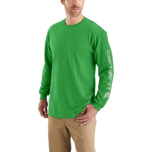 Carhartt Men’s Dearborn Loose Long-Sleeve Logo T-Shirt Closeout(Olive Green Heather)