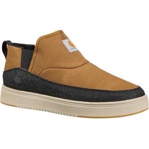 Carhartt Men’s Detroit Canvas Mid Slip-On Sneaker – FastDry Lining, TecTuff Soft Toe, EH Rated(Brown)