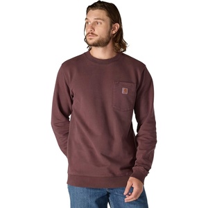 Carhartt Men’s Durham Garment Dyed Crewneck Sweatshirt(Dark Sepia)
