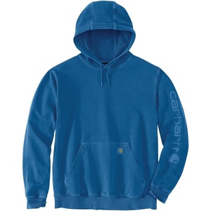 Carhartt Men’s Durham Garment Dyed Logo Sweatshirt(Deep Lagoon)