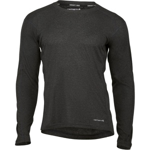 Carhartt Men’s Force Midweight Stretch Base Layer Crewneck(Black Heather)