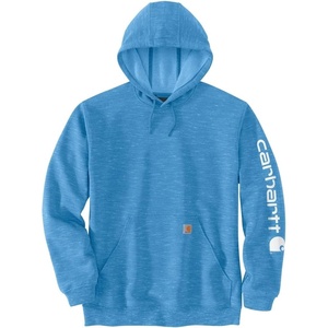 Carhartt Men’s Iconic K288 Logo Sweatshirt Closeout(Blue Lagoon Space Dye)