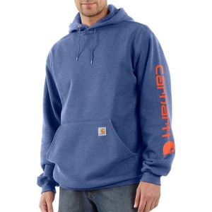 Carhartt Men’s Iconic K288 Logo Sweatshirt Closeout(Dusk Blue Heather)