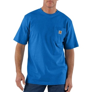 Carhartt Men’s Iconic K87 Pocket T-Shirt Closeout(Beacon Blue Heather)