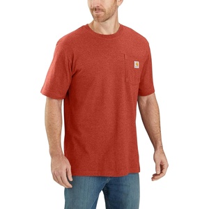 Carhartt Men’s Iconic K87 Pocket T-Shirt Closeout(Chili Pepper Heather)