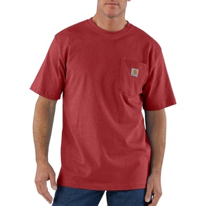 Carhartt Men’s Iconic K87 Pocket T-Shirt Closeout(Crabapple Heather)