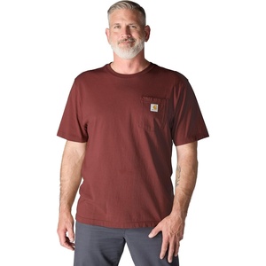 Carhartt Men’s Iconic K87 Pocket T-Shirt Closeout(Dark Spice Red)