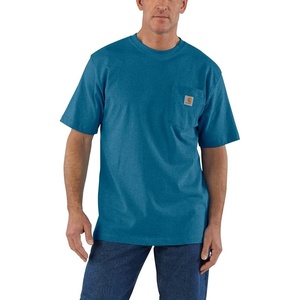 Carhartt Men’s Iconic K87 Pocket T-Shirt Closeout(Deep Lagoon Heather)