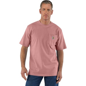 Carhartt Men’s Iconic K87 Pocket T-Shirt Closeout(Rose Tint Heather)