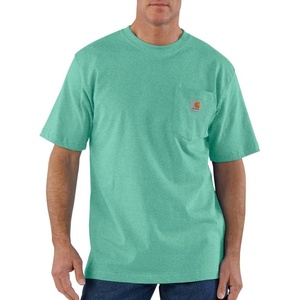 Carhartt Men’s Iconic K87 Pocket T-Shirt Closeout(Sea Green Heather)