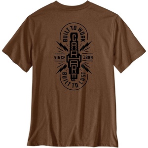 Carhartt Men’s Irvine Relaxed Built T-Shirt(Red Duck Heather)