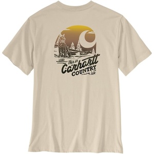 Carhartt Men’s Irvine Relaxed Country T-Shirt(Oat Milk)