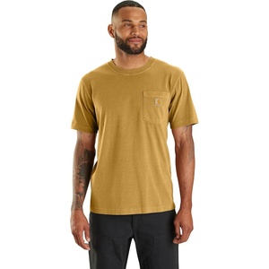 Carhartt Men’s Irvine Relaxed Garment Dyed T-Shirt(Dark Sunflower)