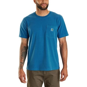 Carhartt Men’s Irvine Relaxed Garment Dyed T-Shirt(Deep Lagoon)