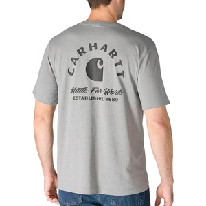 Carhartt Men’s Irvine Relaxed Work T-Shirt(Weathered Ash Heather)