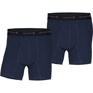 Carhartt Men’s MBB124 5 Inch Basic Boxer Brief 2-Pack(Navy)