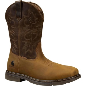 Carhartt Men’s Montana 11″ Waterproof Square Toe Wellington Work Boot(Light Brown)