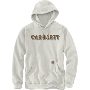 Carhartt Men’s Rain Defender Loose Fit Midweight Logo Graphic Sweatshirt(Malt)