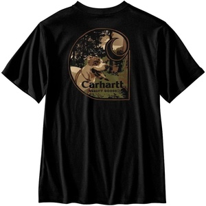 Carhartt Men’s Relaxed Fit Lightweight Short-Sleeve Dog Graphic T-Shirt(Black)