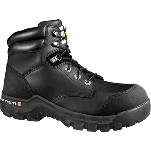 Carhartt Men’s Rugged CMR6971 Flex Waterproof 6″ Composite Toe Work Boot(Black)