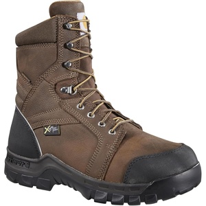 Carhartt Men’s Rugged Flex Waterproof Met Guard 8″ Composite Toe Work Boot(Brown)