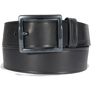 Carhartt Men’s Saddle Leather Belt(Bridle Leather Heat Creased (Black))