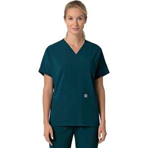 Carhartt Scrubs C13110 Women’s Force® Cross-Flex Modern Fit Oversized V(Caribbean)