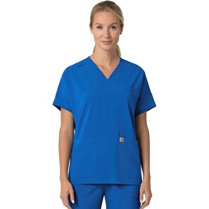 Carhartt Scrubs C13110 Women’s Force® Cross-Flex Modern Fit Oversized V(Royal)