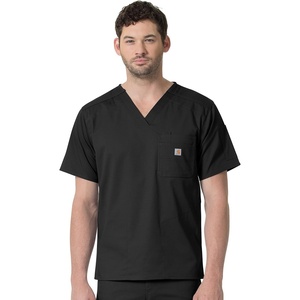 Carhartt Scrubs C16418 Men’s Rugged Flex® Modern Fit Ripstop Chest Pock(Black)