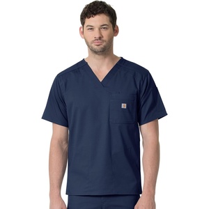 Carhartt Scrubs C16418 Men’s Rugged Flex® Modern Fit Ripstop Chest Pock(Navy)