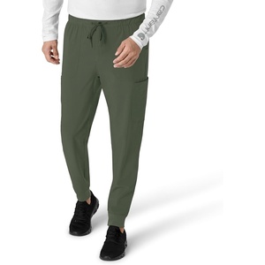 Carhartt Scrubs for Men Force Cross-Flex Joggers Pants with Drawstring and 7 Pockets(Olive)