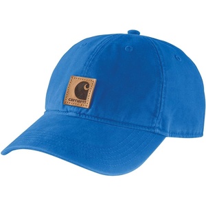 Carhartt mens Canvas Cap Closeout(Blue Glow)