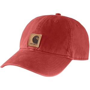 Carhartt mens Canvas Cap Closeout(Chili Pepper)