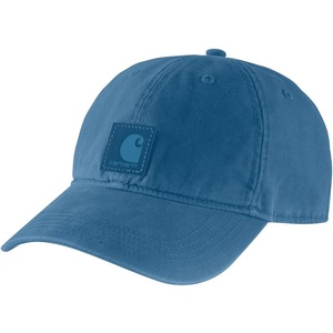 Carhartt mens Canvas Cap Closeout(Dark Horizon Blue)