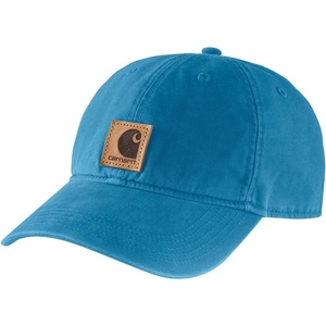 Carhartt mens Canvas Cap Closeout(Marine Blue)