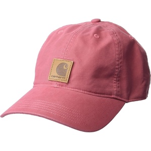 Carhartt mens Canvas Cap Closeout(Rosewood)