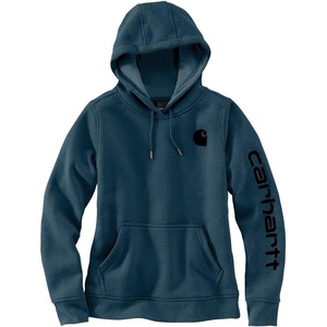 Carhartt Women’s Iconic Clarksburg Logo Sweatshirt(Night Blue Heather)