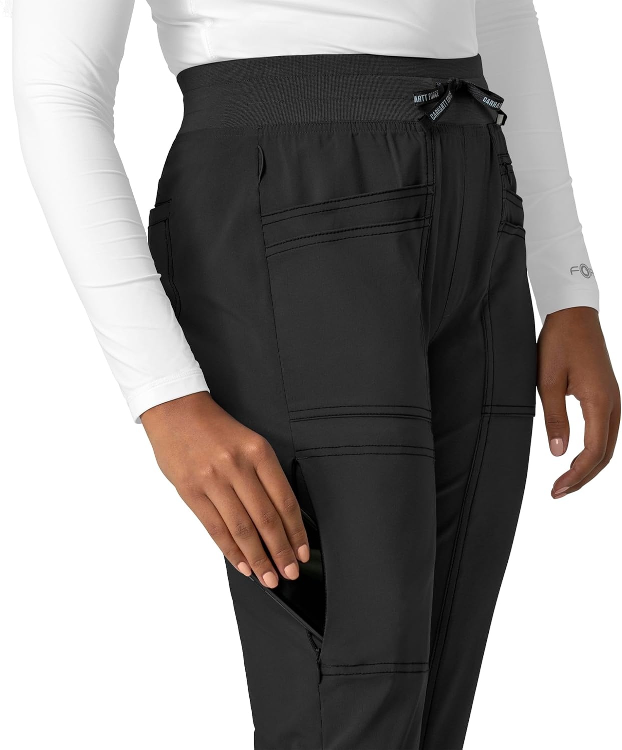 image:imageCarhartt CrossFlex Womens Slim Leg Scrub Pant Black XS