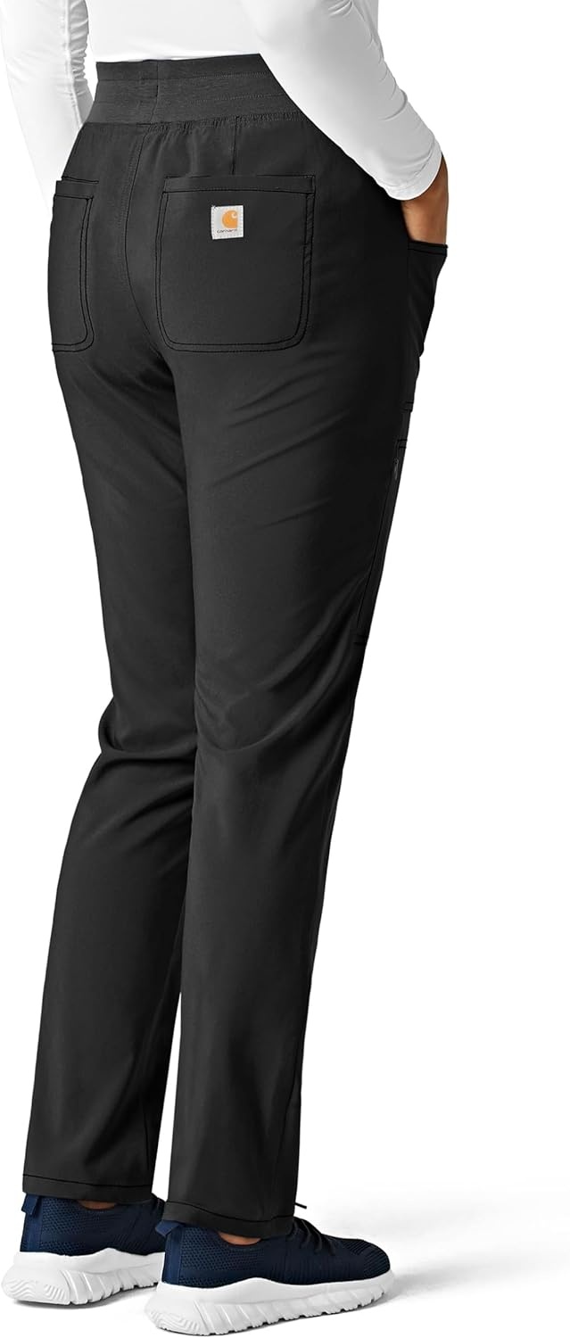 image:imageCarhartt CrossFlex Womens Slim Leg Scrub Pant Black XS