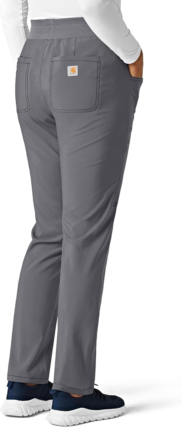 image:imageCarhartt CrossFlex Womens Slim Leg Scrub Pant Pewter M