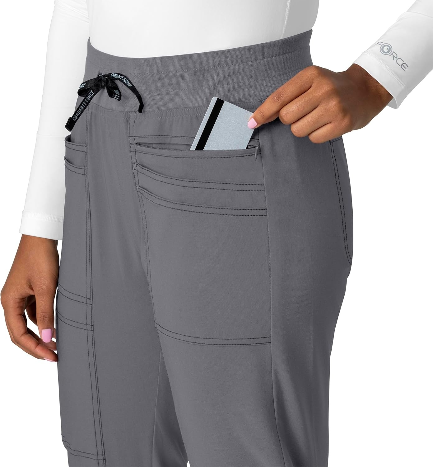 image:imageCarhartt CrossFlex Womens Slim Leg Scrub Pant Pewter M