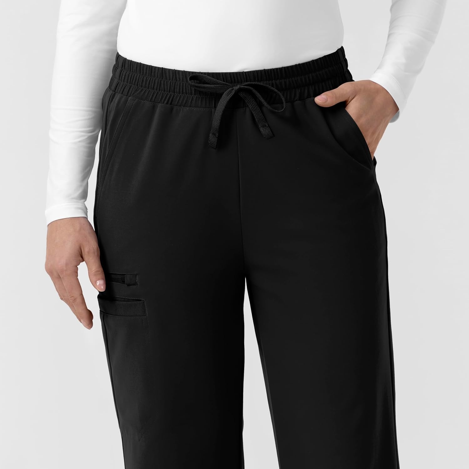image:imageCarhartt Force CrossFlex Knit Womens Boot Cut Scrub PantBlack
