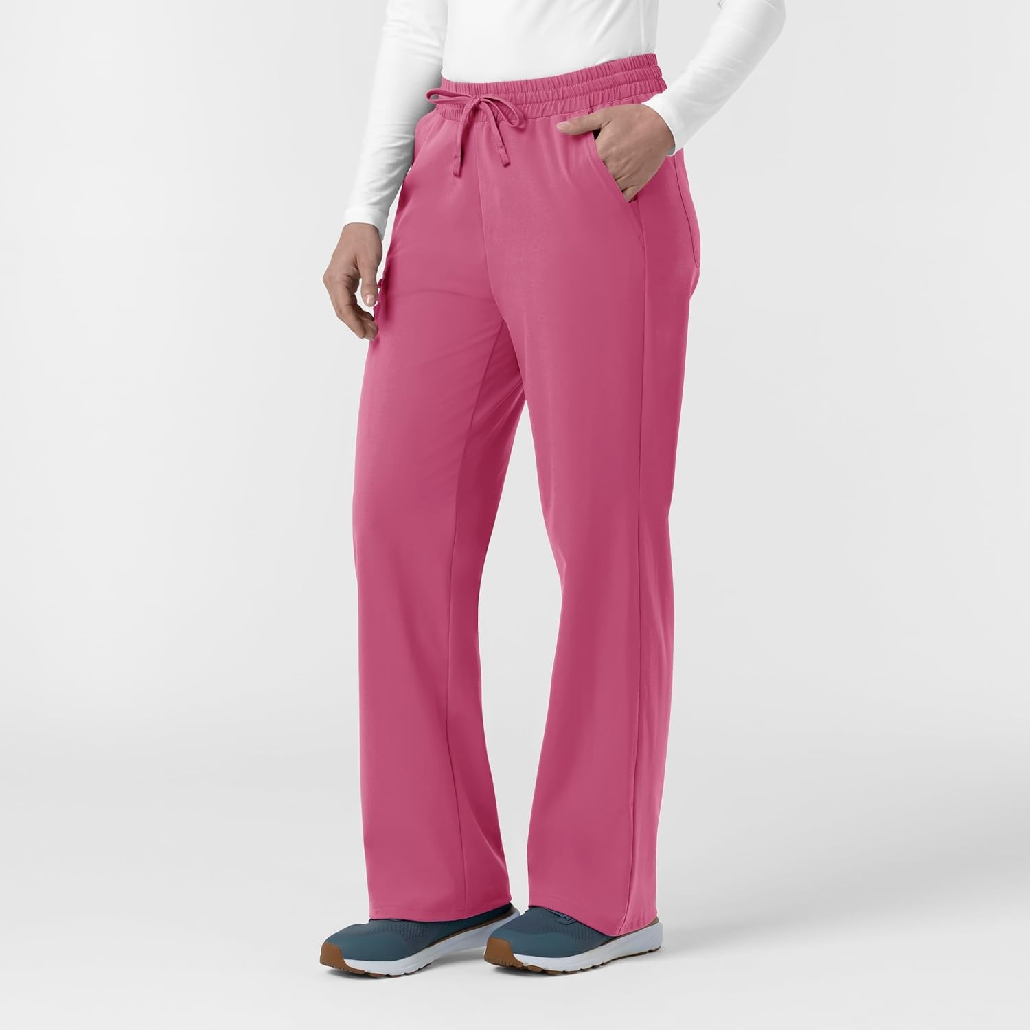 image:imageCarhartt Force CrossFlex Knit Womens Boot Cut Scrub PantElectric Fuschia
