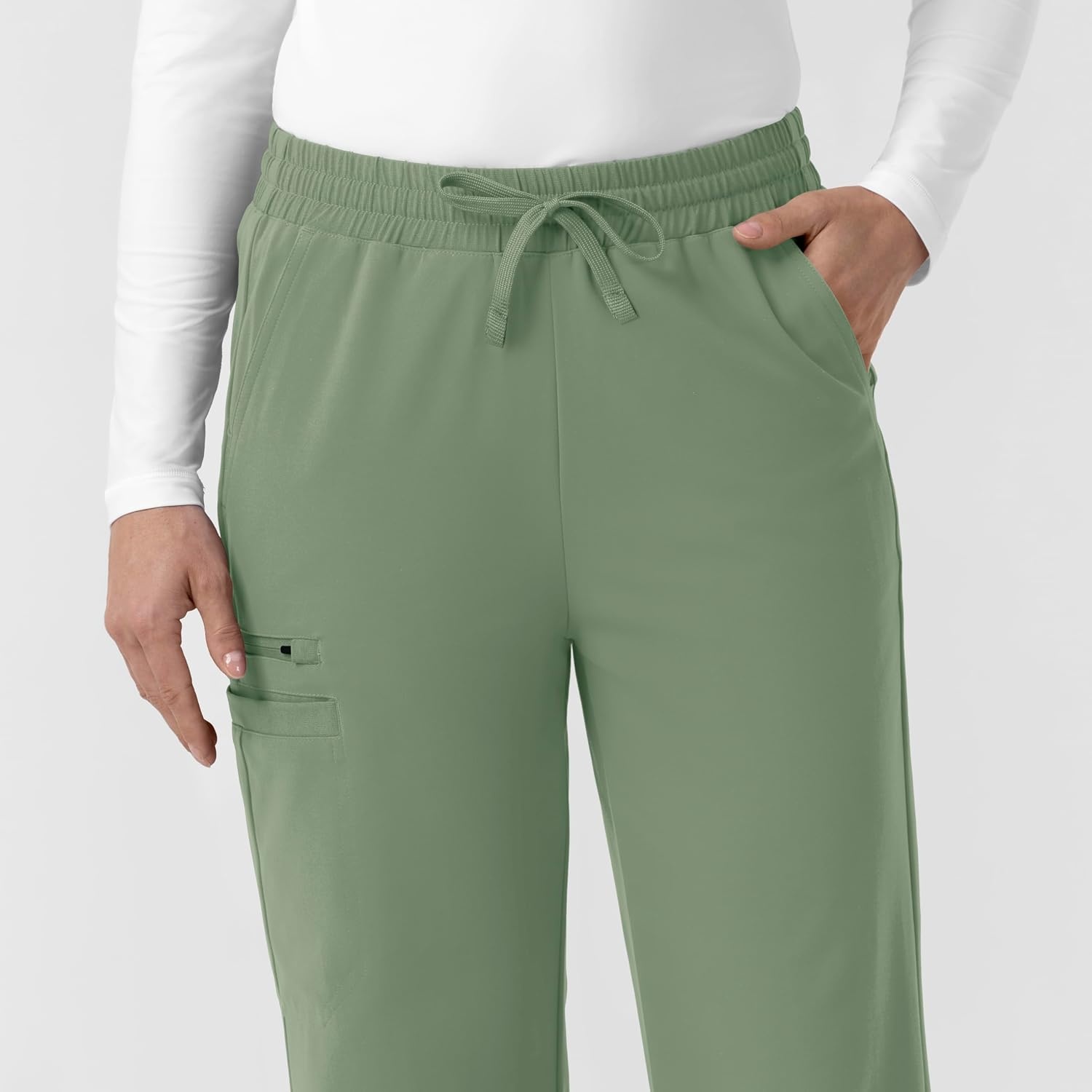 image:imageCarhartt Force CrossFlex Knit Womens Boot Cut Scrub PantGreen Slate