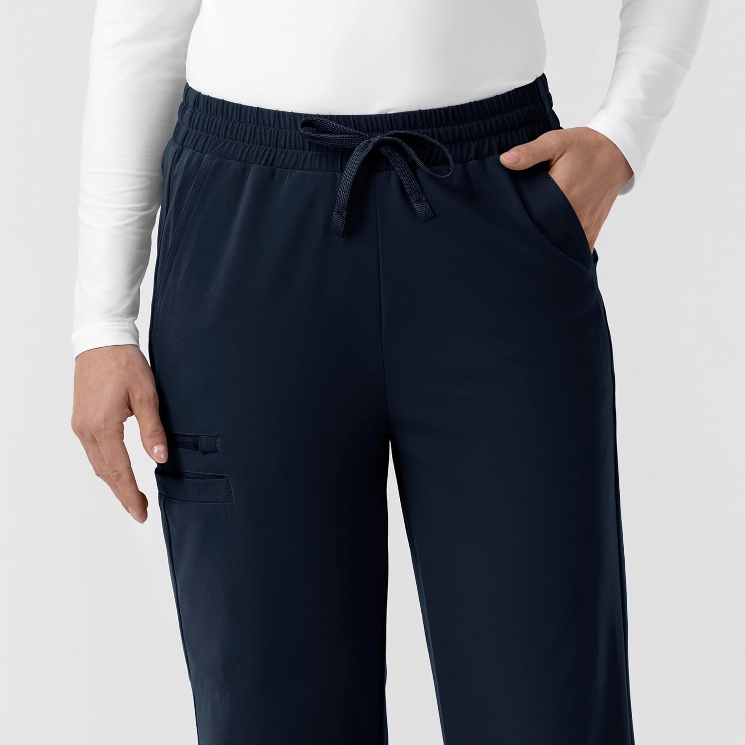 image:imageCarhartt Force CrossFlex Knit Womens Boot Cut Scrub PantNavy